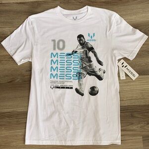 Lionel Messi 10 Worldwide Soccer Legend Tee Shirt M GOAT Greatest Of All Time 🆕